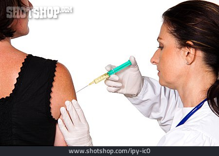 
                Injektion, Impfung, ärztin                   