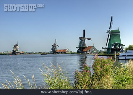 
                Windmühle, Holland, Zaanse-schans                   