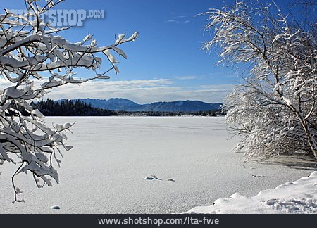 
                Winterlandschaft, Bayern, Kirchsee                   