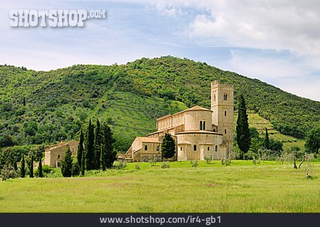 
                Abtei, Kloster, Toskana, Sant Antimo                   