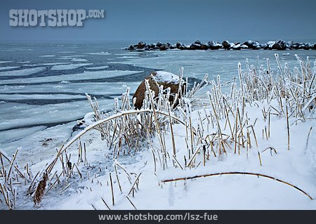 
                Zugefroren, Ostseeküste                   