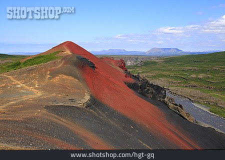 
                Island, Jökulsargljúfur, Raudholar, Red Hills                   