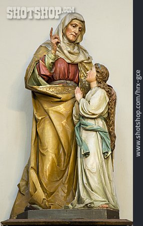 
                Statue, Heiligenfigur, Heilige Anna                   