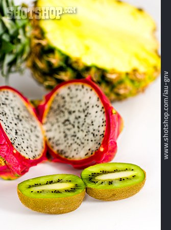 
                Gesunde Ernährung, Kiwi, Drachenfrucht                   