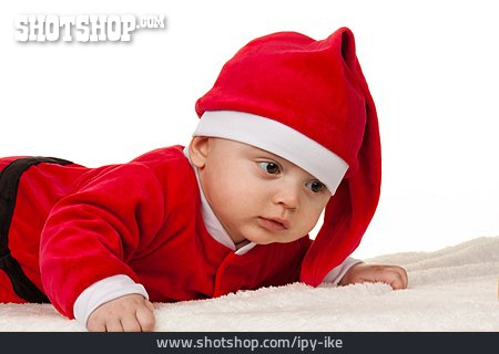 
                Säugling, Baby, Weihnachtsmann                   