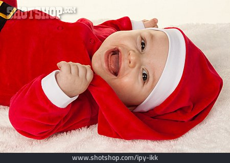 
                Säugling, Baby, Weihnachtsmann                   