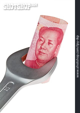 
                Schraubenschlüssel, Renminbi, Yuan                   