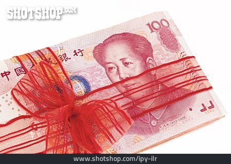 
                Geldschein, Renminbi, Yuan, Geldgeschenk                   