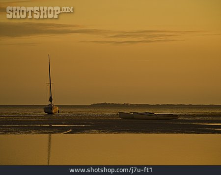 
                Boot, Wattenmeer, Küstenlandschaft                   