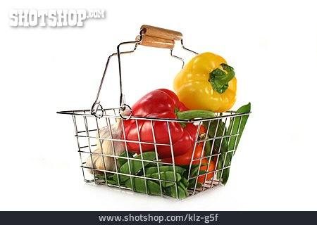 
                Einkaufskorb, Gemüsemarkt                   