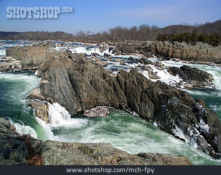 
                Wasserfall, Potomac River, Great Falls Of The Potomac River                   