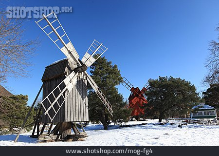 
                Windmühle, Freilichtmuseum, Skansen                   