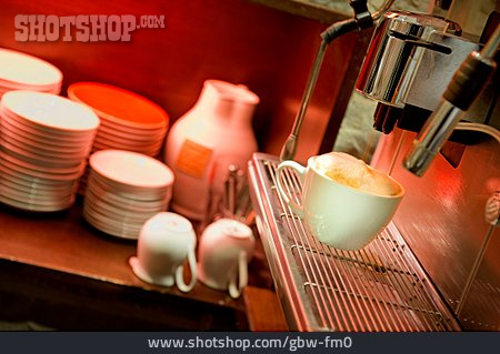 
                Geschirr, Kaffeemaschine, Cappuccino                   