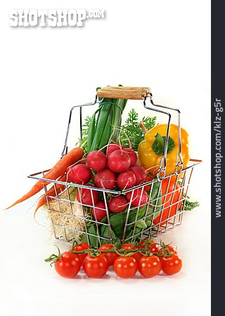 
                Gemüse, Einkaufskorb                   