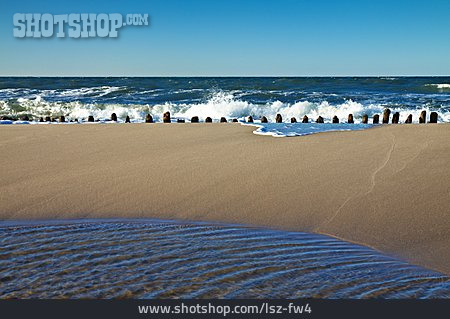 
                Küstenschutz, Ostseeküste, Sandbank                   