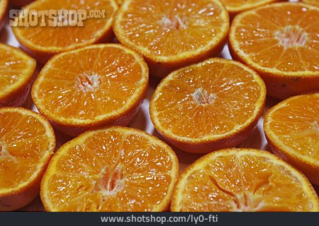 
                Hintergrund, Mandarinen, Halbe Frucht                   