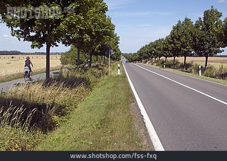 
                Fahrradweg, Straßenverkehr, Landstraße                   