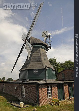
                Windmill, Dutch Windmill, Hemmingstedt                   