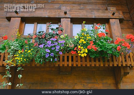 
                Fenster, Blumenkasten, Rustikal                   