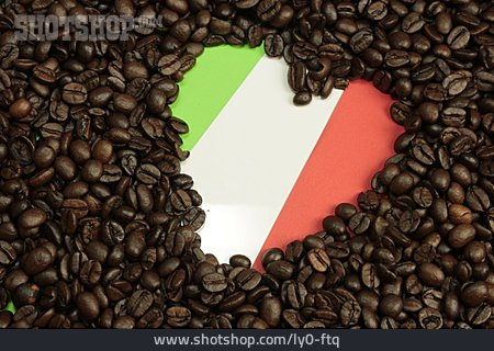 
                Herz, Italien, Kaffeebohne                   