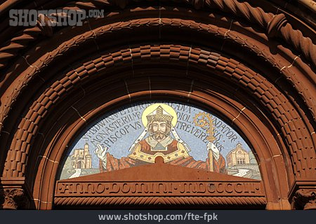 
                Mosaik, Lutwinuskirche                   