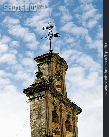 
                Glockenturm, Kirchturmkreuz, Arcos De La Frontera                   