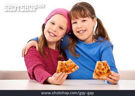 
                Mädchen, Essen, Pizza                   