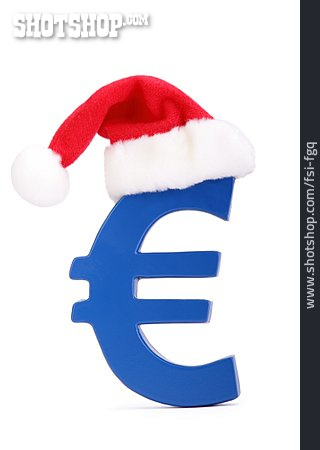 
                Weihnachtsmütze, Eurozeichen, Weihnachtsgeld                   