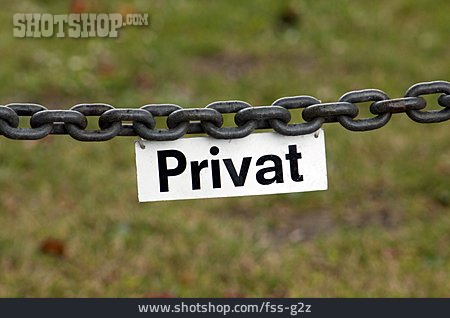 
                Privat, Privatgrundstück                   