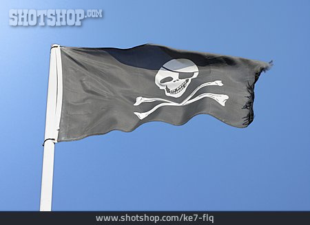 
                Fahne, Piratenfahne                   