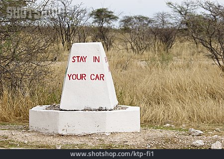 
                Warnzeichen, Safari                   