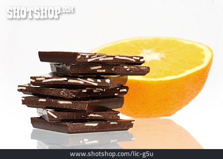 
                Orange, Schokolade                   