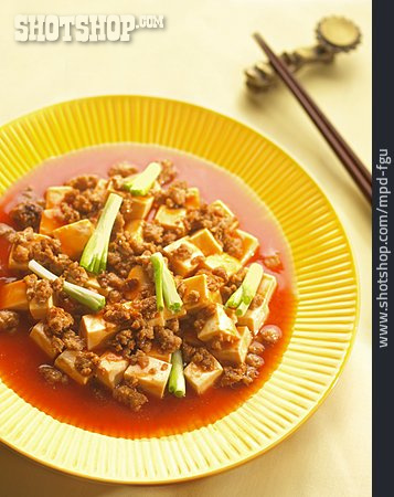 
                Chinesische Küche, Tellergericht, Mapo Doufu                   