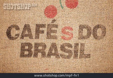 
                Aufdruck, Kaffeesack, Café Do Brasil                   