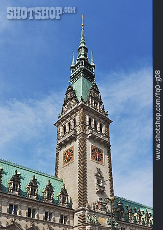 
                Hamburg, Rathausturm, Hamburger Rathaus                   