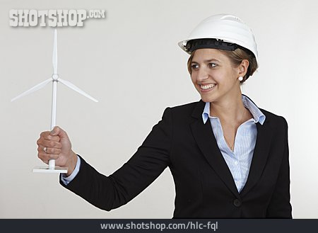 
                Windenergie, Windrad, Ingenieurin                   
