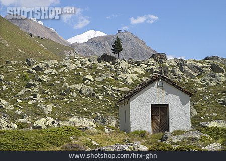 
                Berge, Alpen, Kapelle                   
