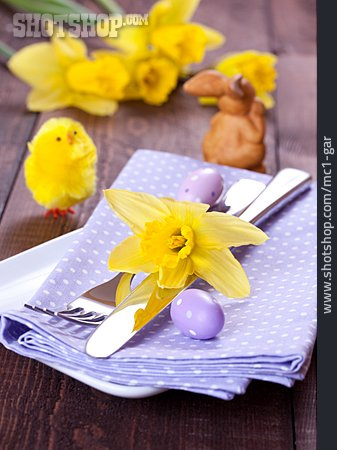 
                Easter, Table Decoration, Easter Cutlery                   