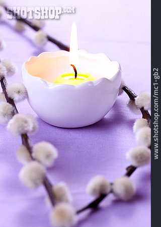 
                Ostern, Tischdekoration, Kerze                   