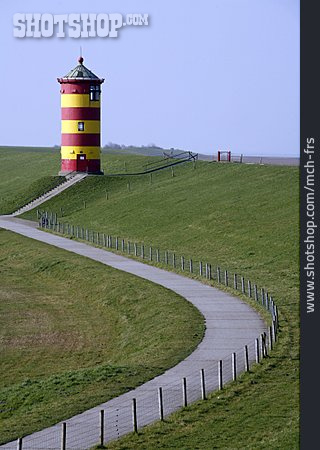 
                Lighthouse, Dyke, Pilsumer Leuchtturm                   