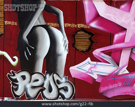 
                Hintern, Graffiti, Sexismus                   