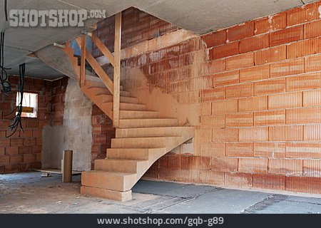 
                Treppe, Baustelle, Rohbau                   