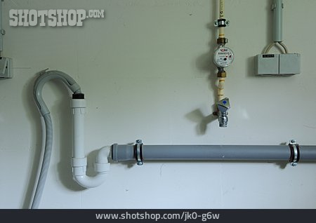 
                Installation, Wasseranschluss, Wasseruhr                   