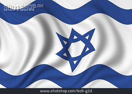 
                Nationalflagge, Davidstern, Israel                   