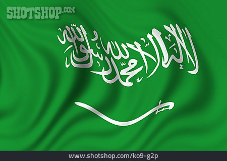 
                Nationalflagge, Saudi Arabien                   
