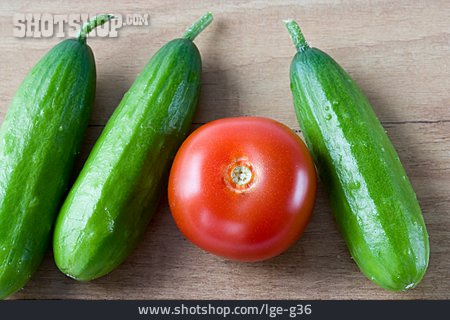 
                Gemüse, Tomate, Minigurke                   