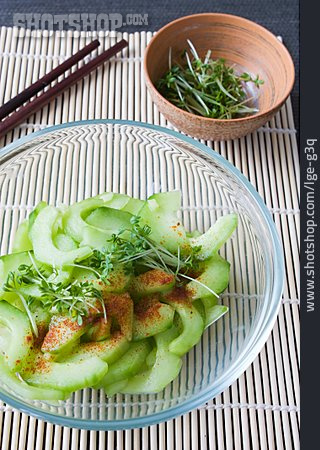 
                Japanische Küche, Japanischer Gurkensalat                   