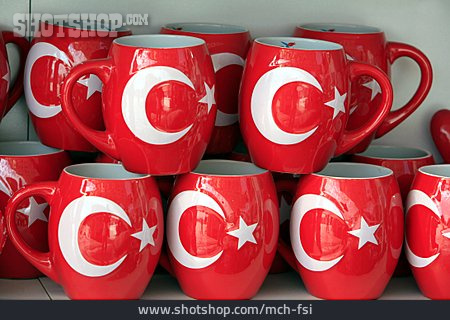 
                Tasse, Souvenir, Nationalfarben, Türkei                   