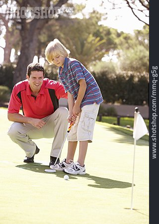 
                Vater, Golf, Sohn, Golflehrer                   