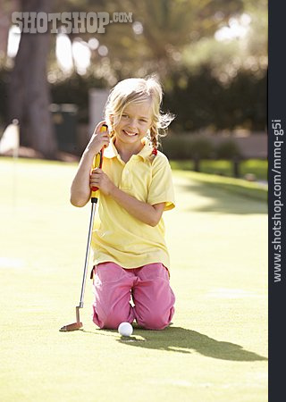 
                Kind, Mädchen, Golf, Golferin                   